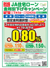 ＪAバンク「ＪA住宅ローンに借換しませんか」