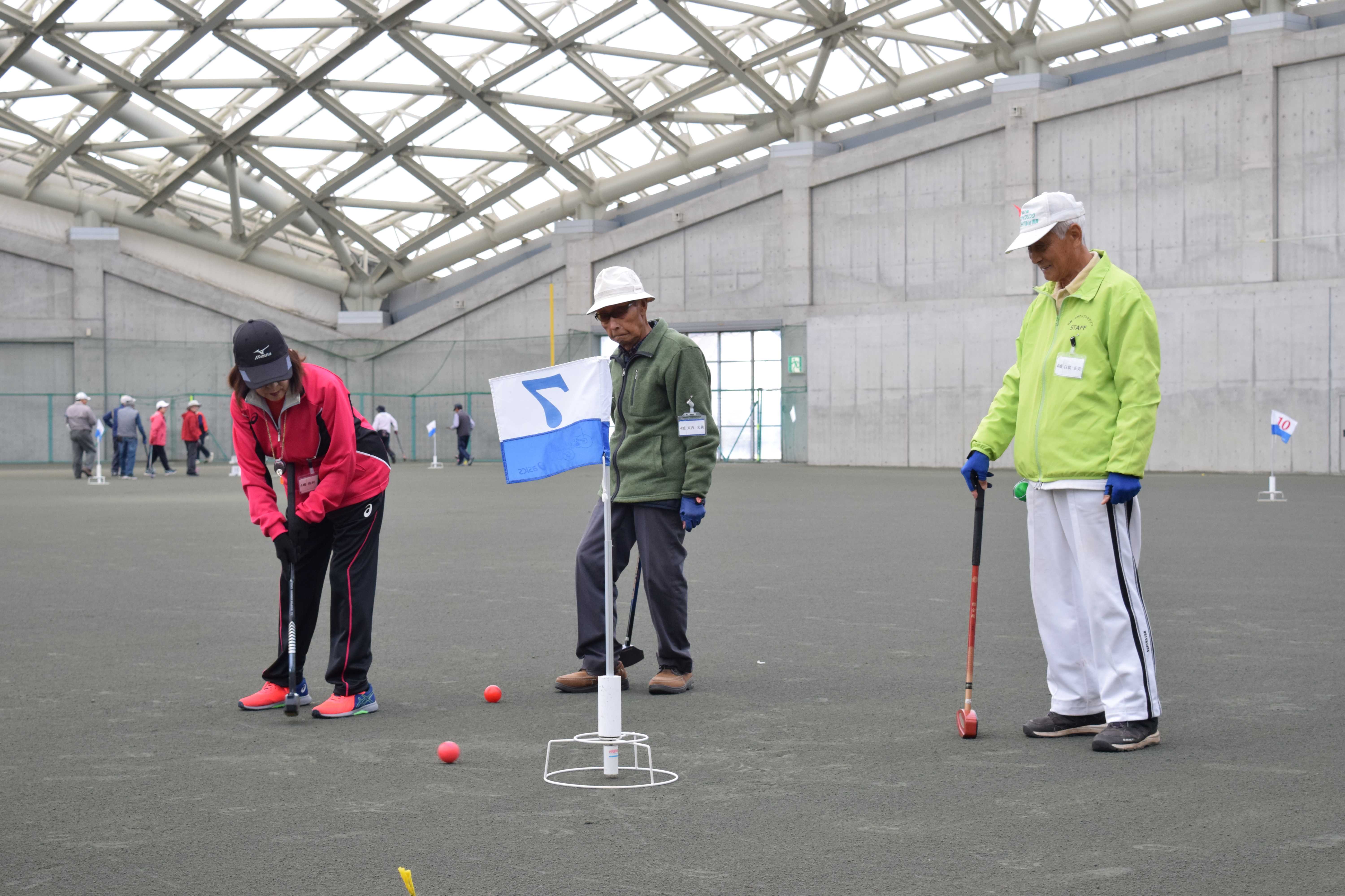 秋のスポーツ交流／ＪＡ年金受給者グラウンドゴルフ大会